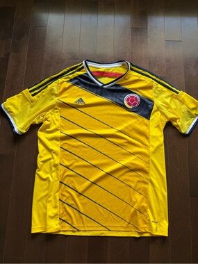 Adidas Colombia World Cup Home Football Soccer Jersey Kit 2014 2015 Colombia FC